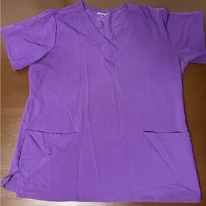 Jockey Purple V-Neck Scrub Top